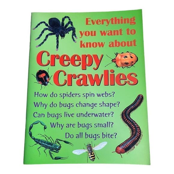 Everything You Want to Know about Creepy Crawlies Vintage Book - Picture 1 of 3